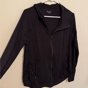 Athleta Black Zip-Up Jacket